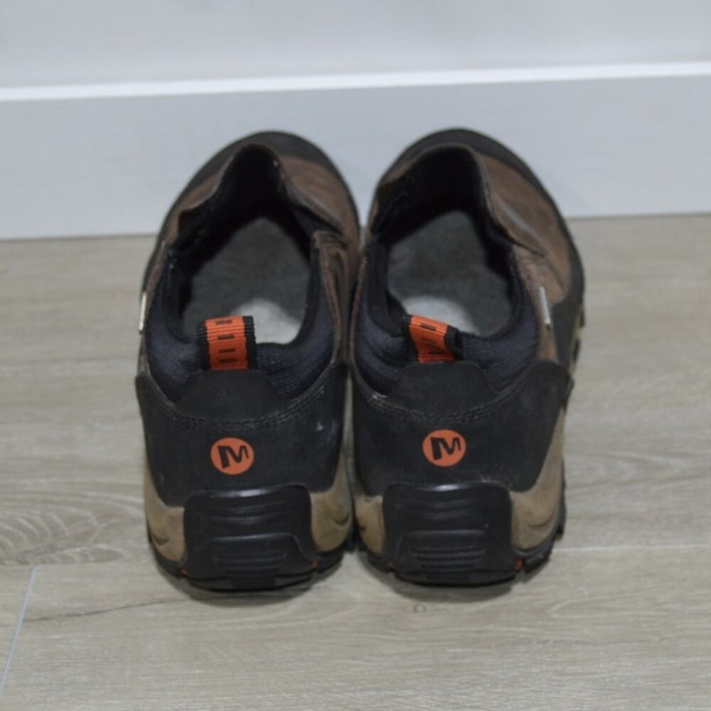 Merrell Polar and Rove Moc 4" Men's Brown & Black Leather Hiking Shoes Size 11.5 - Picture 4 of 8